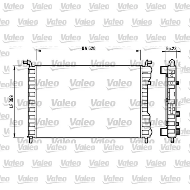 Su Radyatörü VALEO 732812 – Fiat Palio