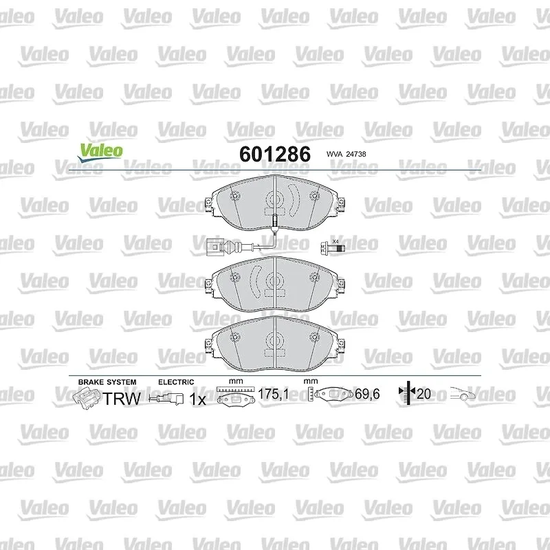 Fren Disk Balata Arka VALEO 671055