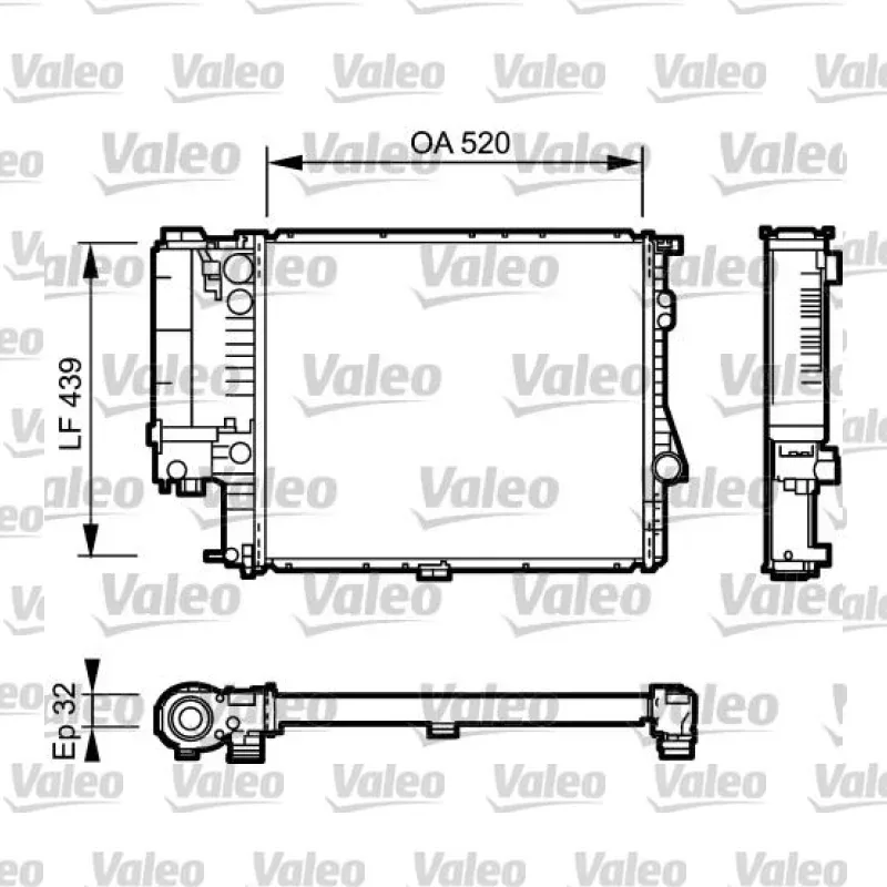 Su Radyatörü VALEO 734301 – BMW 520i