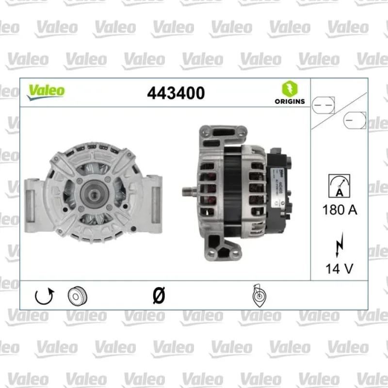 Alternatör VALEO 443400 – Volvo V70