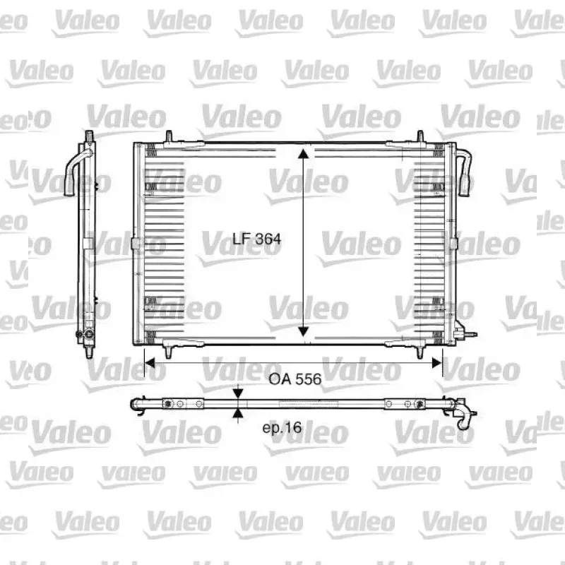 Klima Radyatörü VALEO 817283 – Peugeot 206 / 206+
