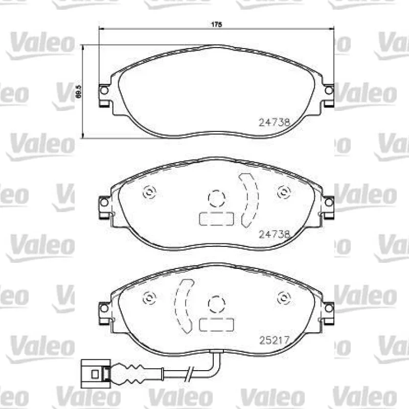 Fren Disk Balata Ön VALEO 671286