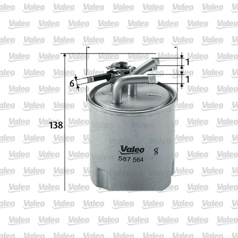 Nissan Navara 2.5 dCi Mazot Filtresi – VALEO 587564