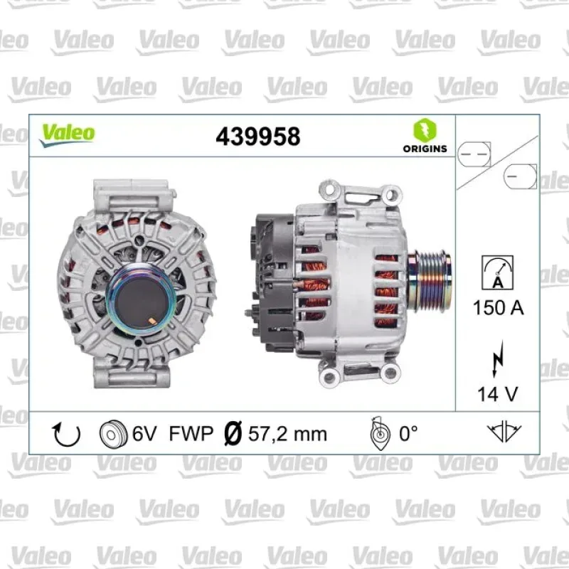 Alternatör VALEO 439958 – Audi A6 / A7