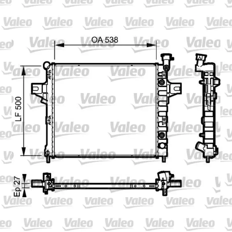 Jeep Grand Cherokee 4.7 V8 Su Radyatörü – VALEO 735051