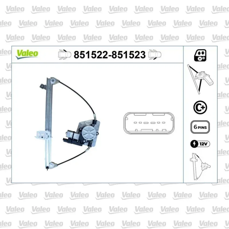Cam Krikosu Ön Sol VALEO 851522 – Peugeot 406