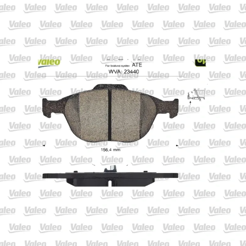 Fren Disk Balata Ön VALEO 872440 – Ford Transit Connect / Tourneo Connect
