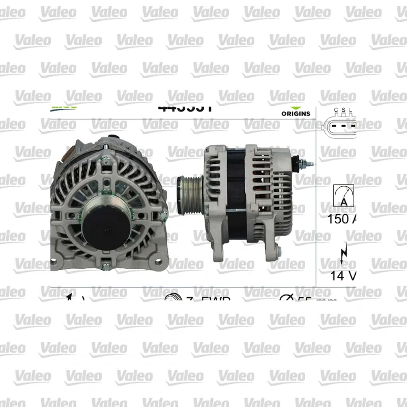 Nissan Qashqai 1.6 Alternatör – VALEO 443531