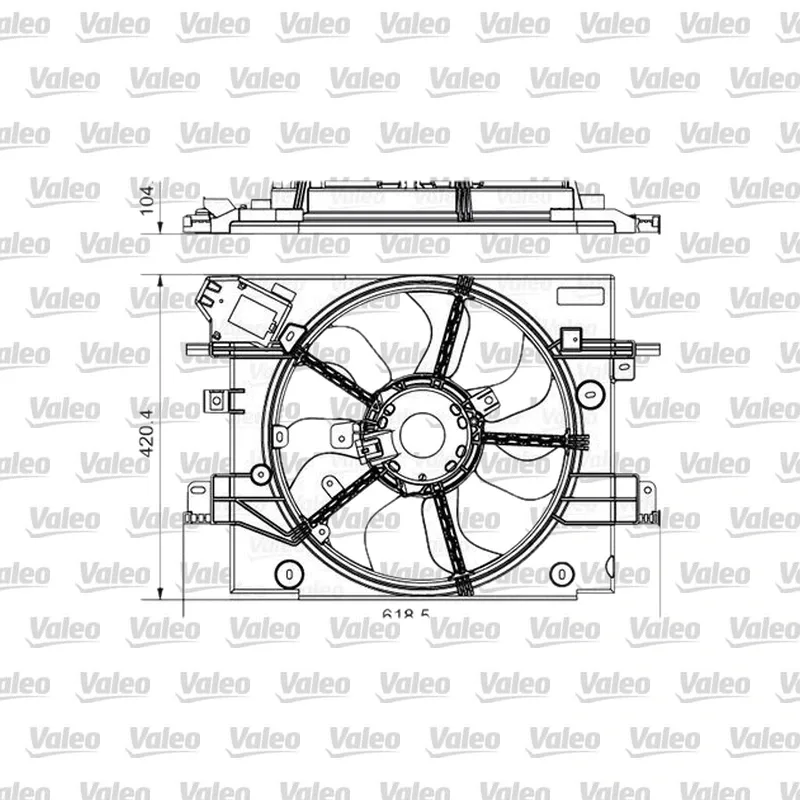 Radyatör Fan ve Motoru VALEO 696880 – Renault / Dacia