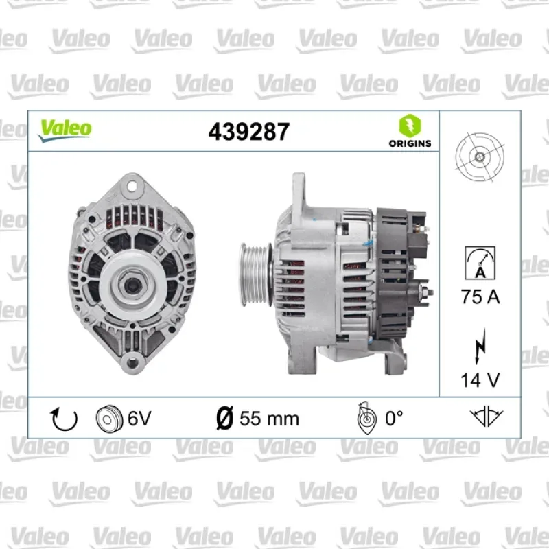 Alternatör VALEO 439287 – Renault Megane