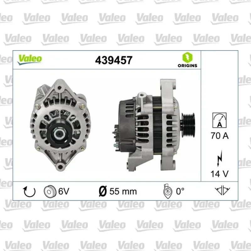 Alternatör VALEO 439457 – Opel / Fiat