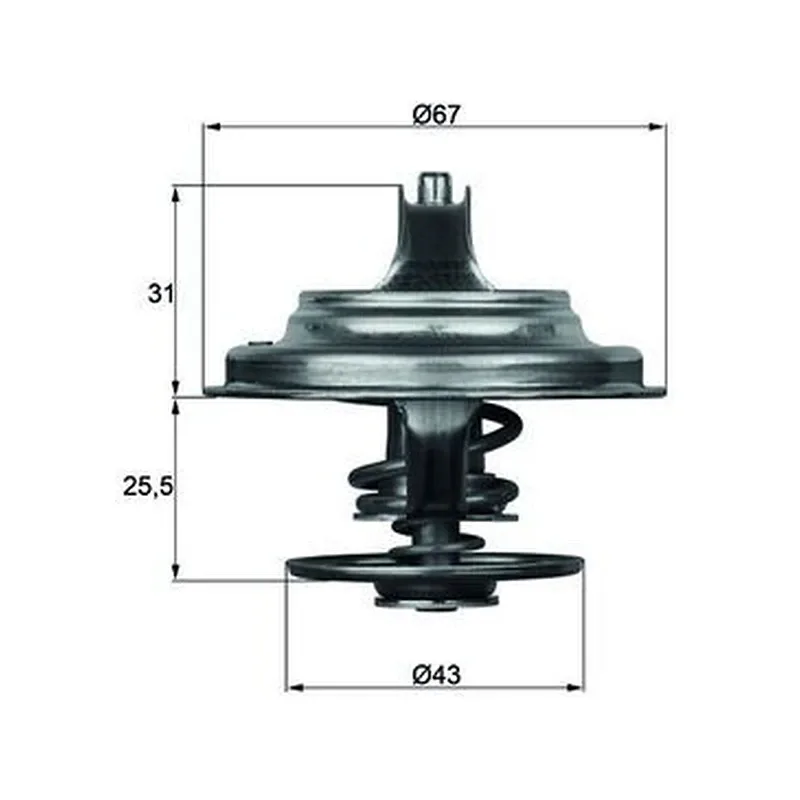 Su Termostatı MAHLE TX 23 71D – MAN TGA / TGS / TGX