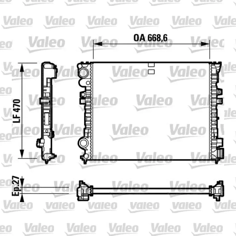 Su Radyatörü VALEO 732692