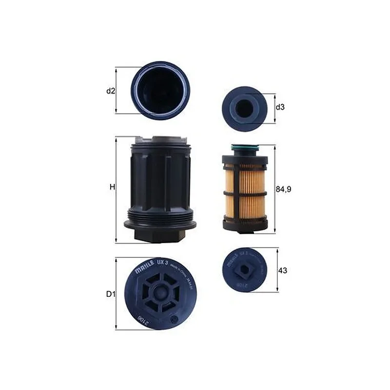 AdBlue Filtresi MAHLE UX 3KIT – Mercedes-Benz ACTROS
