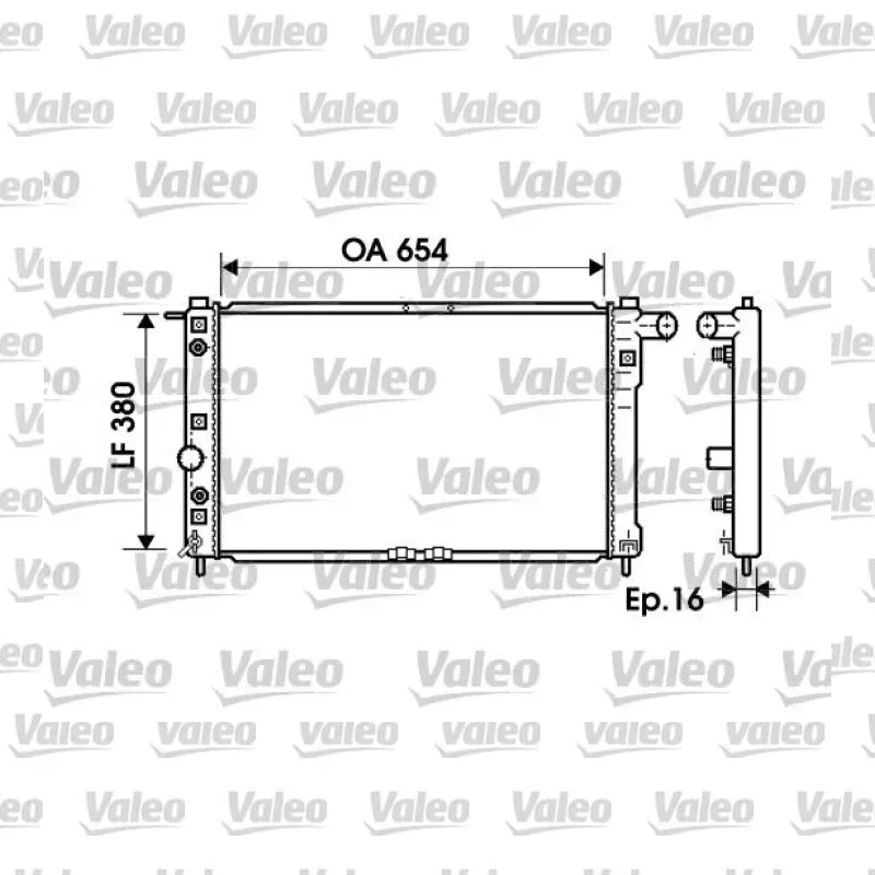 Chevrolet Lacetti 1.6 Su Radyatörü – VALEO 734765