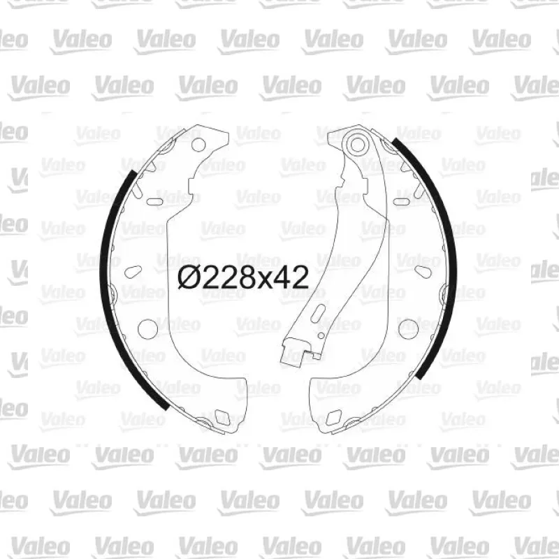 Fren Pabuçlu Balata Arka VALEO 562585 – Fiat Fiorino
