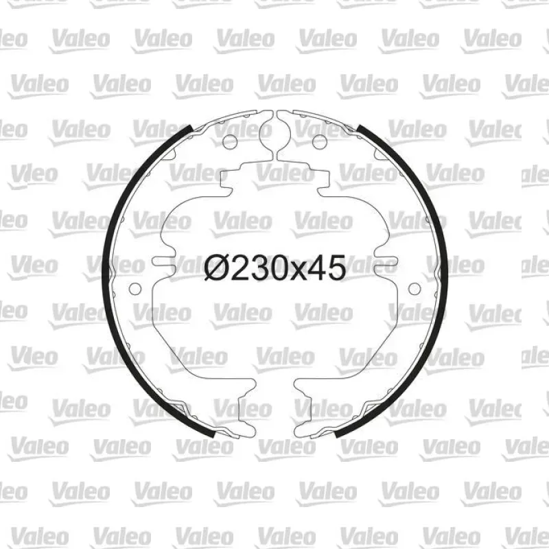 Fren Pabuçlu Balata Arka VALEO 564235 – Toyota Land Cruiser 4.2 TD / 4.7