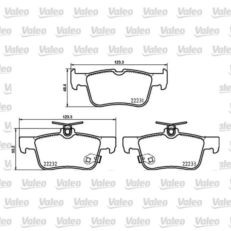 Fren Disk Balata Arka VALEO 671715 – Ford Focus