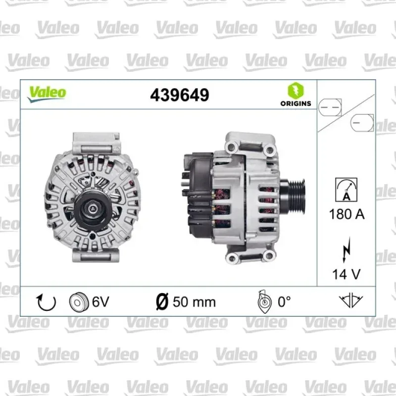 Alternatör VALEO 439649 – Mercedes-Benz S 350 / S 500