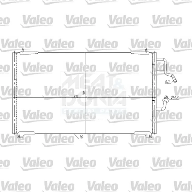 Klima Radyatörü VALEO 817375 – Peugeot 406