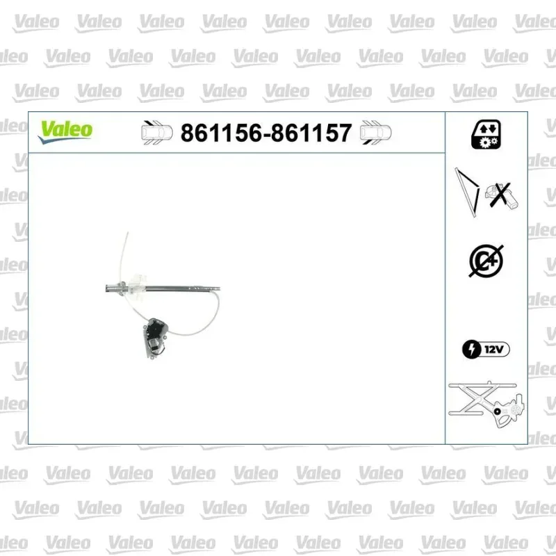 Cam Krikosu Arka Sağ VALEO 861157 – Toyota Hilux