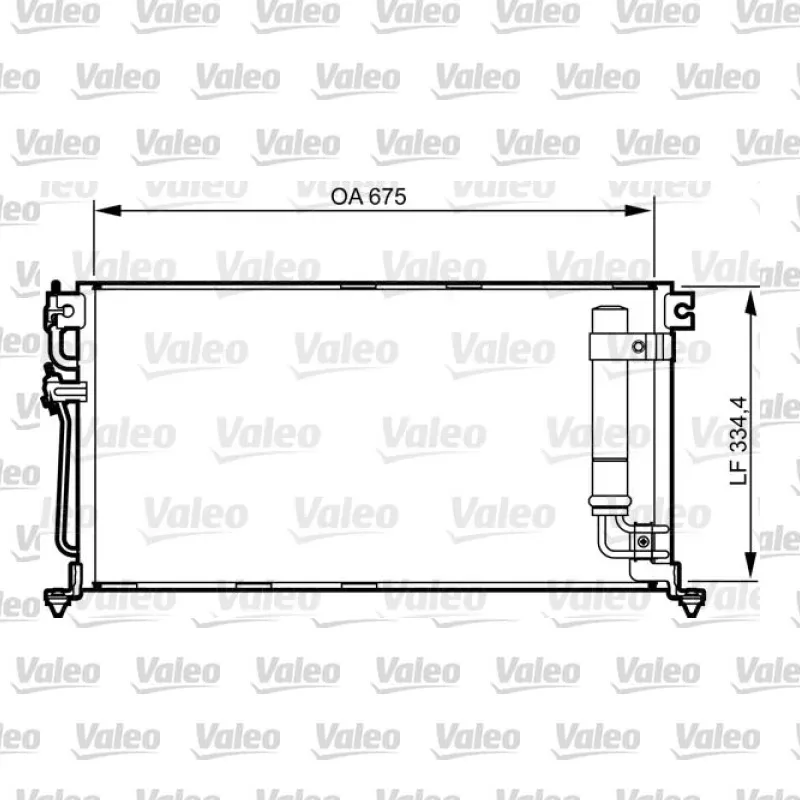 Klima Radyatörü VALEO 814273 – Mitsubishi Lancer