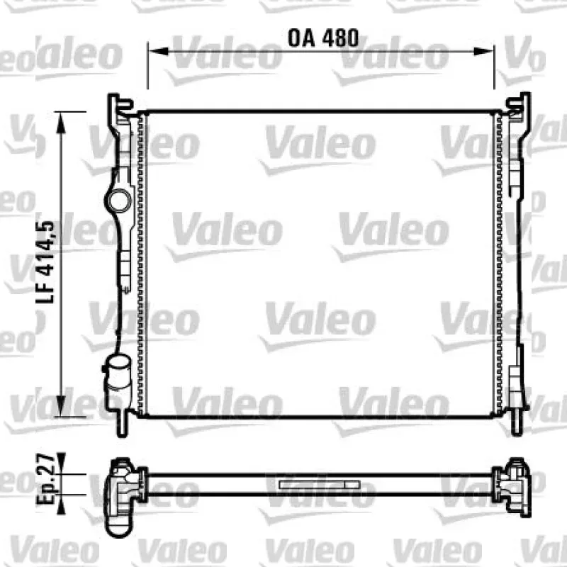Su Radyatörü VALEO 732737 – Renault Clio / Thalia