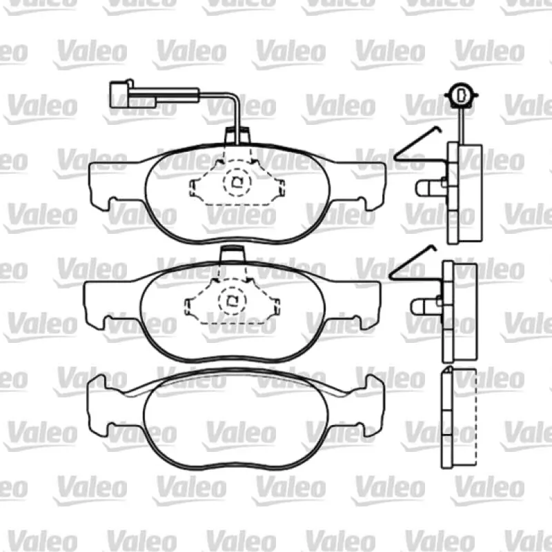 Fren Disk Balata Ön VALEO 671040 – Fiat Punto 1.3 JTD 16V