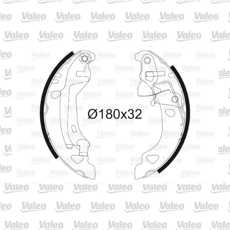 Fren Pabuçlu Balata Arka VALEO 562582 – Fiat Punto