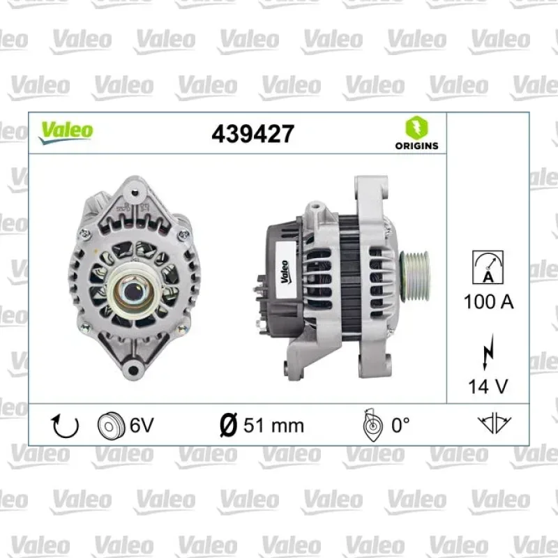 Alternatör VALEO 439427 – Opel Astra