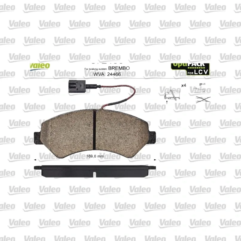 Fren Disk Balata Ön VALEO 872466