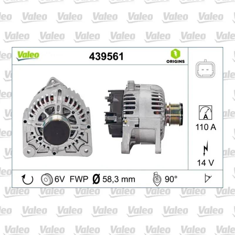Alternatör VALEO 439561