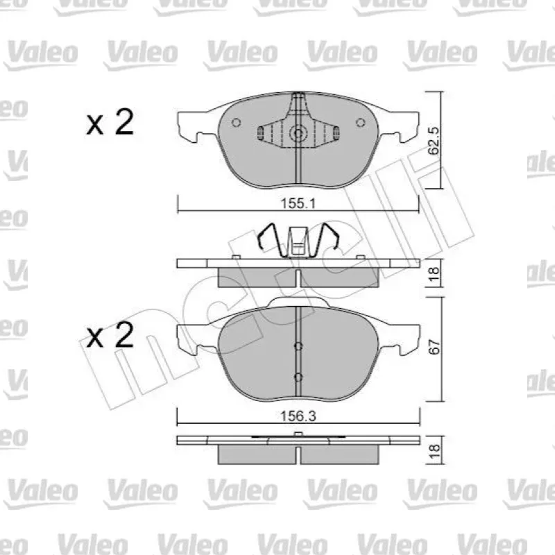 Fren Disk Balata Ön VALEO 672449