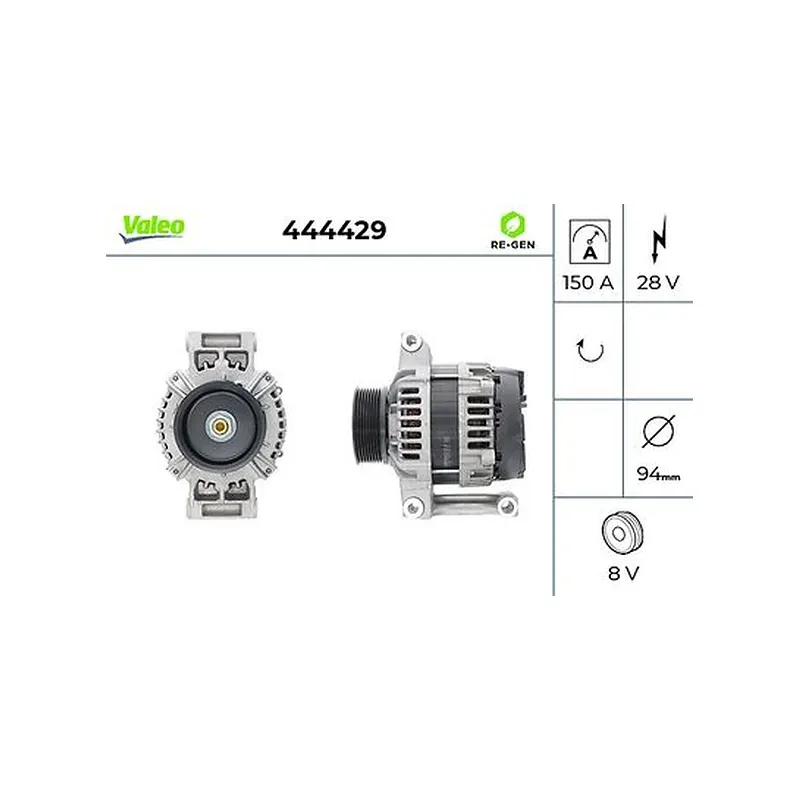 Alternatör VALEO 444429 – Mercedes-Benz ACTROS