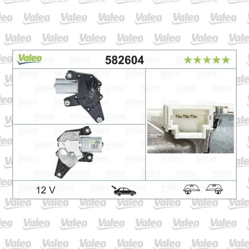 Silecek Mekanizma Motoru Arka VALEO 582604 – Dacia Sandero / Duster