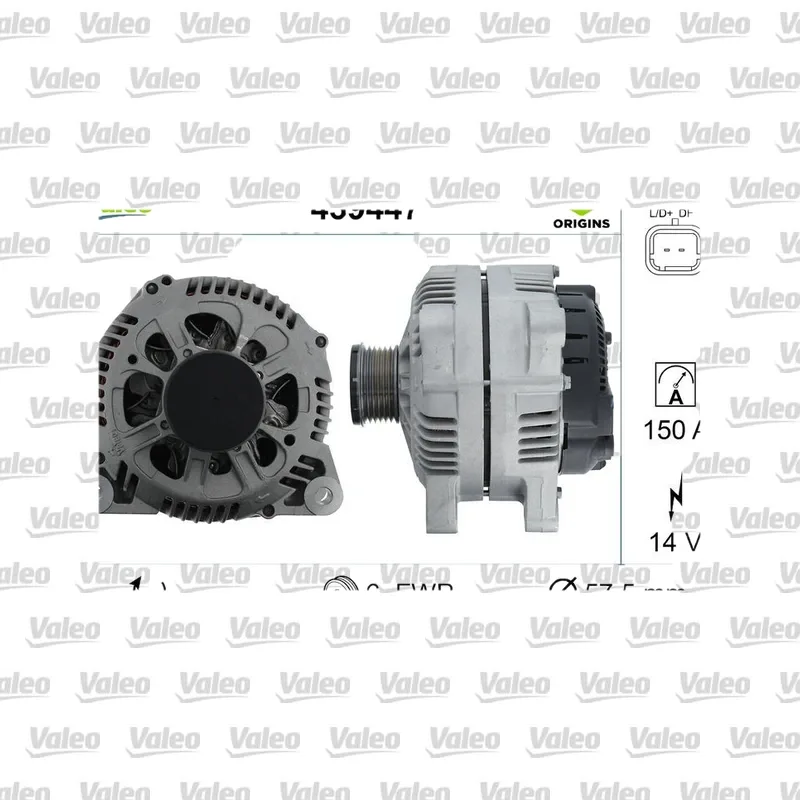 Peugeot 206 1.4 HDi Alternatör – VALEO 439447