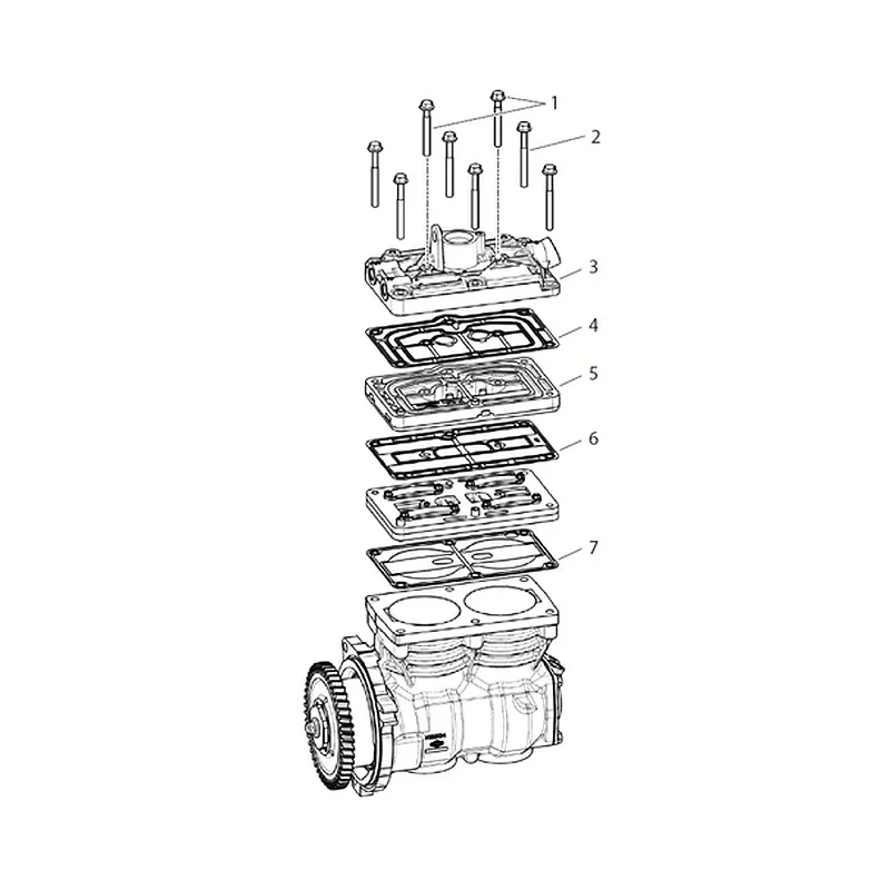 Silindir Kapağı Tamir Takımı Knorr-Bremse K060323K50 – Volvo FH / FM / FMX
