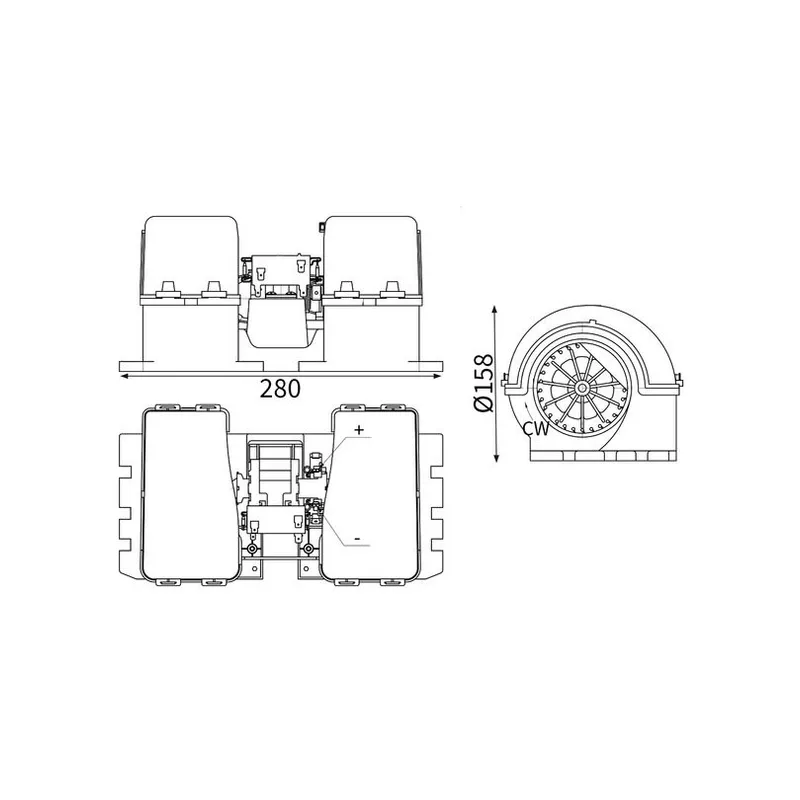 Kalorifer Motoru MAHLE AB 36 000S – Mercedes-Benz ACTROS