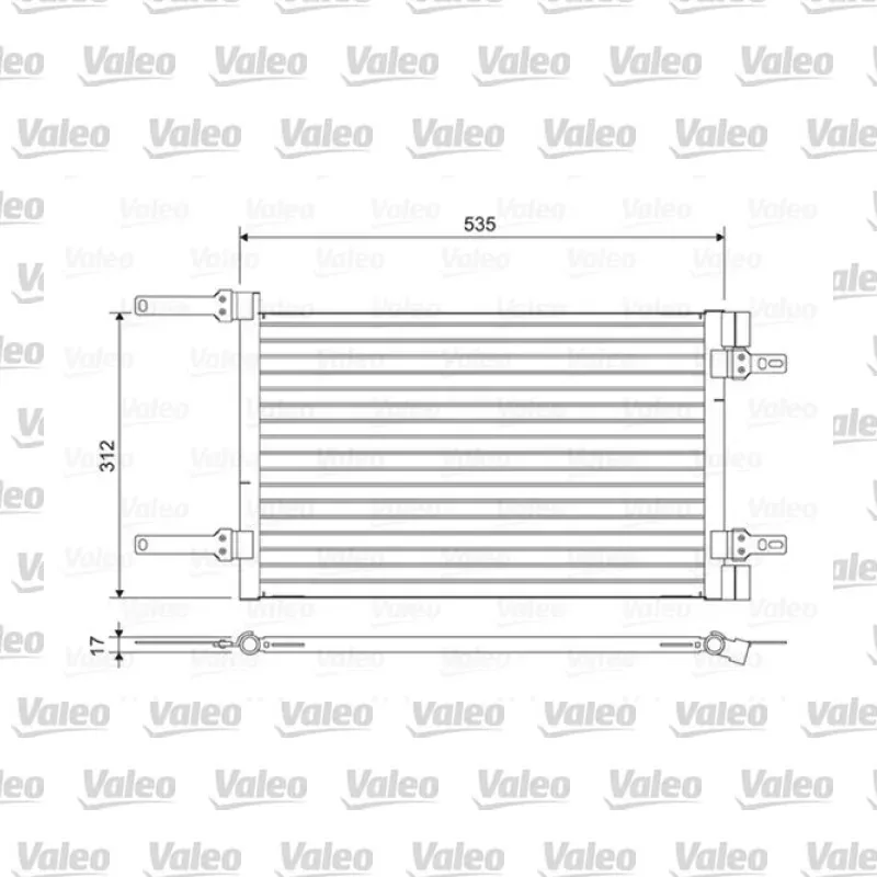 Fiat Doblo 1.9 D Klima Radyatörü – VALEO 814438