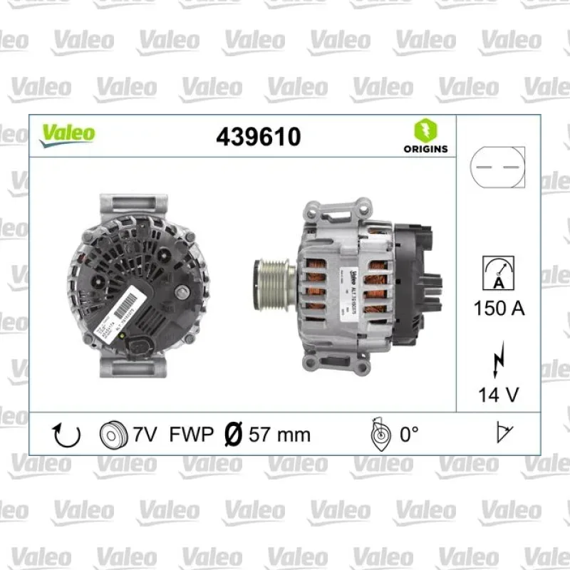 Alternatör VALEO 439610 – Mercedes-Benz C 200