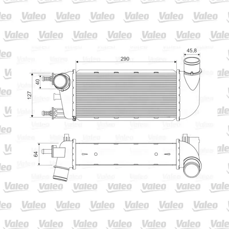 Turbo Radyatörü VALEO 818582 – Fiat 500 1.2 / 1.3 MultiJet