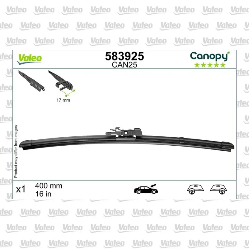 Silecek Süpürgesi Ön 400 mm - 16 inç VALEO 583925