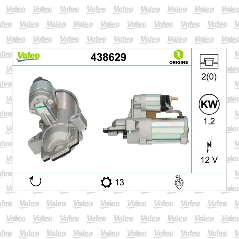 Ford Focus 1.5 Ti-VCT Marş Dinamosu – VALEO 438629