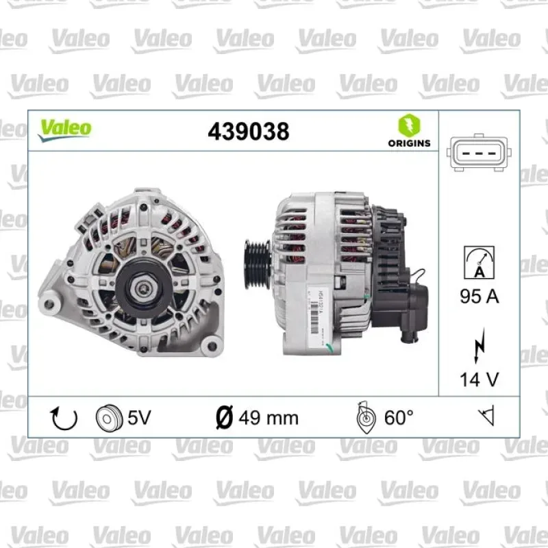 Alternatör VALEO 439038 – BMW 525d