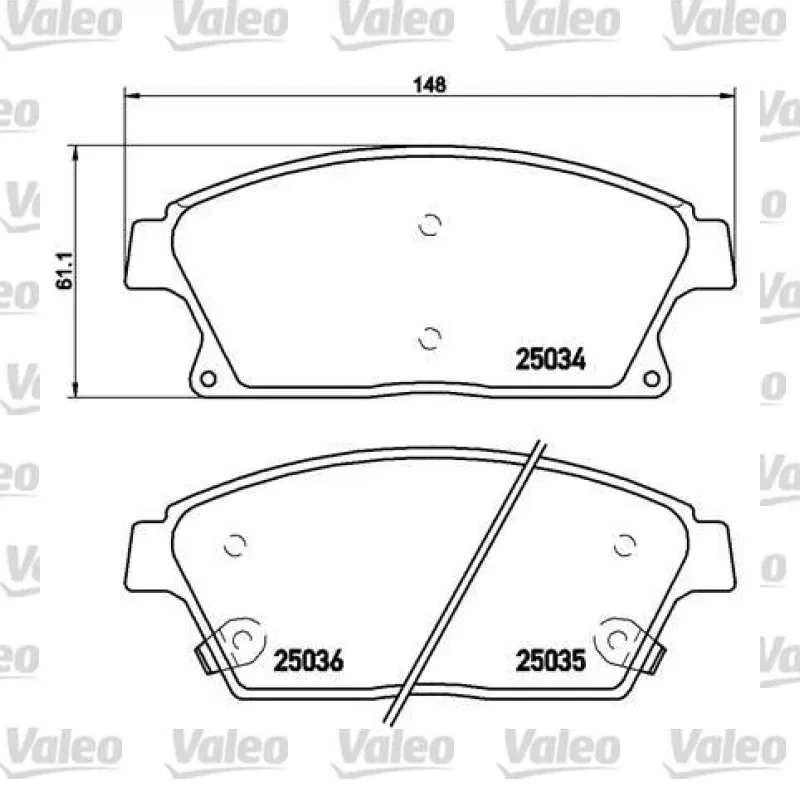 Fren Disk Balata Ön VALEO 671070 – Opel / Chevrolet