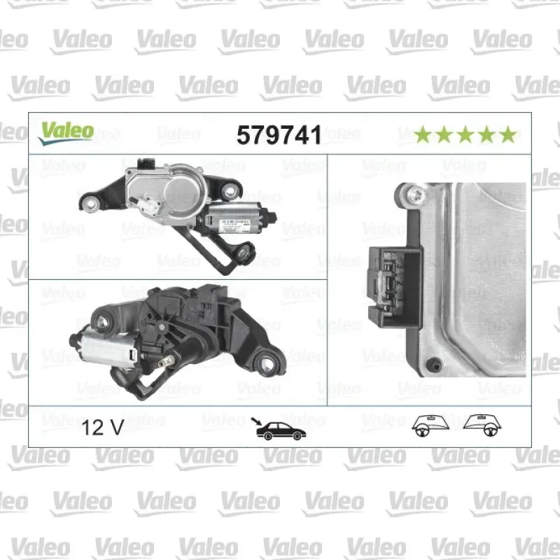 Silecek Mekanizma Motoru Arka VALEO 579741 – BMW 120d