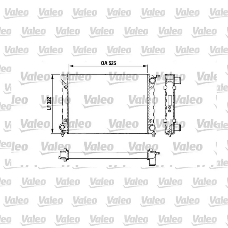 Su Radyatörü VALEO 883727 – Volkswagen / Seat
