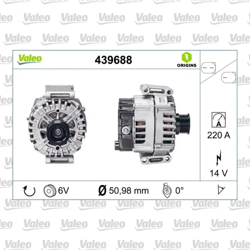 Mercedes-Benz S 350 3.5 Alternatör – VALEO 439688