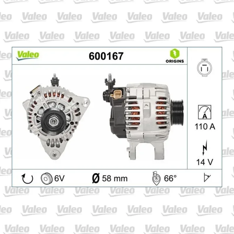 Hyundai Santa Fe 2.7 Alternatör – VALEO 600167