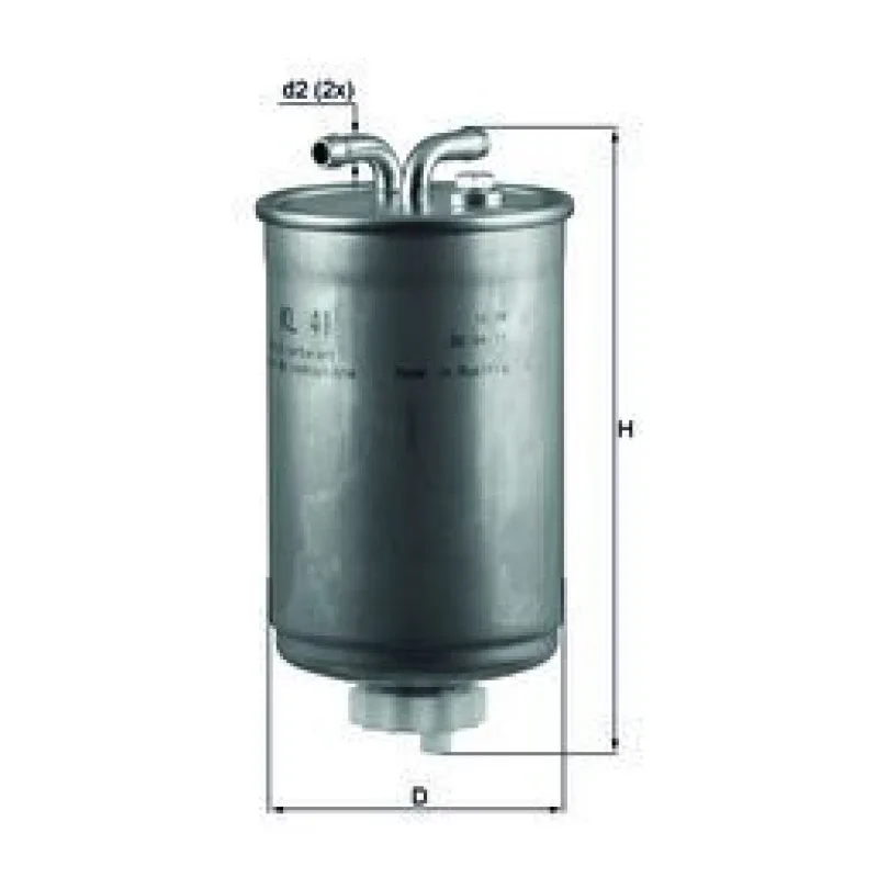 Yakıt Filtresi MAHLE KL 41 – FORD / HONDA / VW